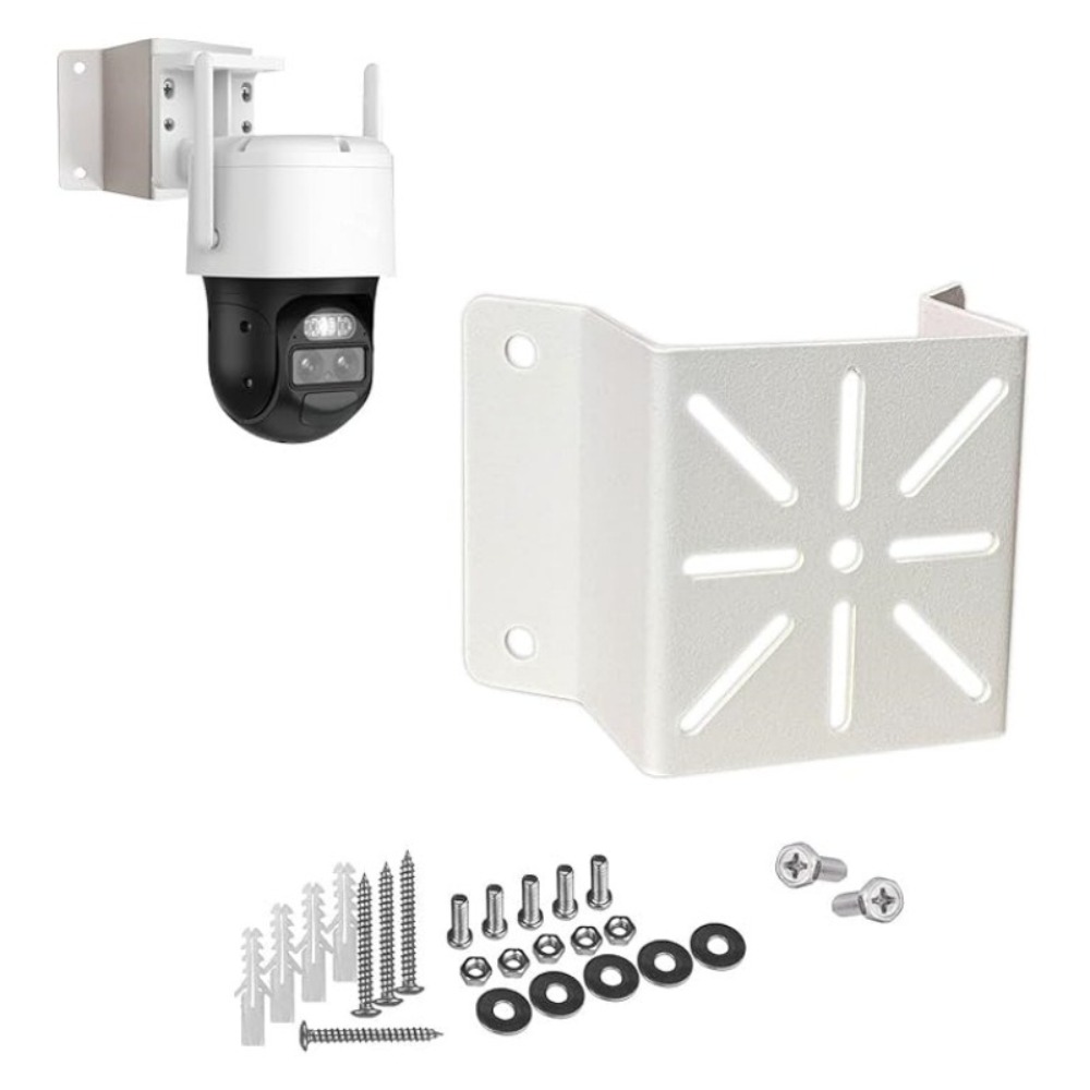 Eufy Camera S340 - ขายึดติดผนังโลหะสำหรับใช้งานกลางแจ้ง สีขาว สำหรับติดตั้งกล้องมุมฉาก รองรับกล้อง S340 Eufy