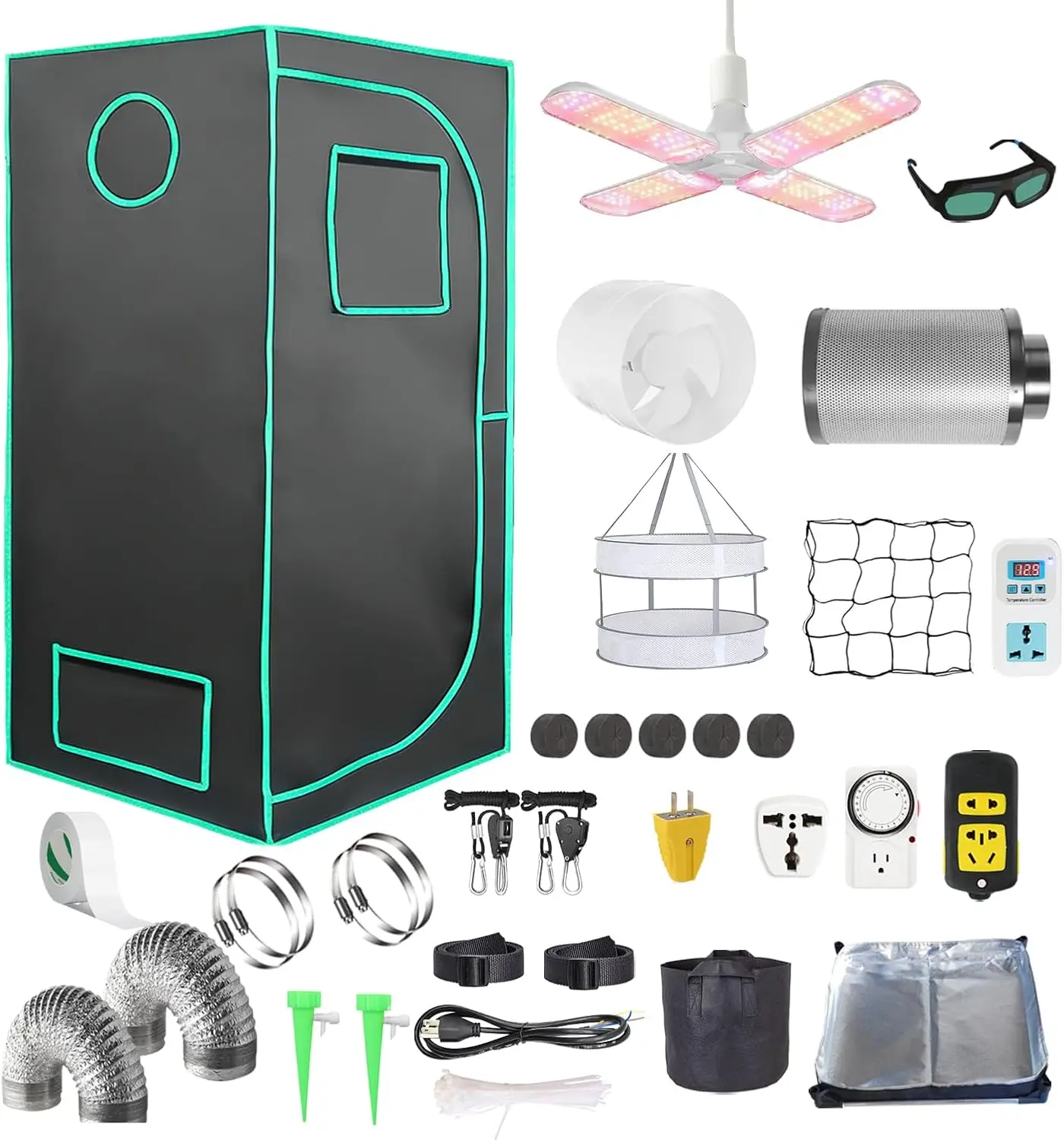 ชุดอุปกรณ์ปลูกต้นไม้ในร่มแบบคร - Grow Tent Complete Kit บทวิจารณ์และราคา